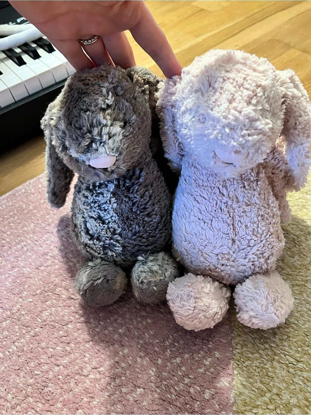 Jellycat Bunny Stuffed Animal Set Gray & Pink